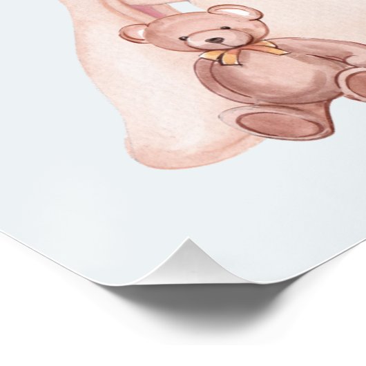 Let's Play All Day beroemd gemaakt door Baby Bunni Perfect Poster (Hoek)