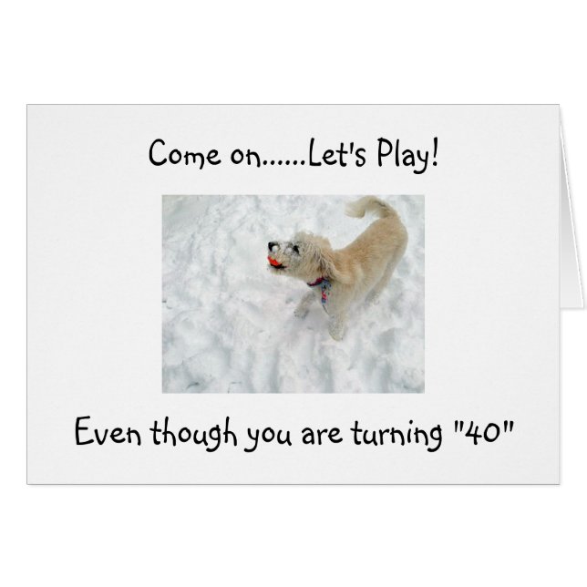 LET'S PLAY AT "40" YOU ARE STILL ON THE BALL (Voorkant Horizontaal)