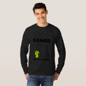 Let's Play Games Cool Hard Player Gamer Illustrati T-shirt (Voorkant volledig)