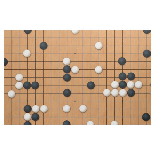 Let's Play Go (op grote schaal) Stof (Fat Quarter)