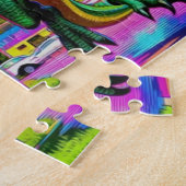 Lets Play - Green Dragon and Dinosaur Legpuzzel (Zijkant)