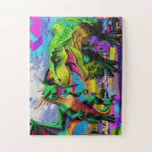 Lets Play - Green Dragon and Dinosaur Legpuzzel (Verticaal)
