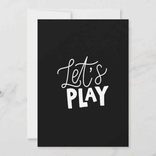 let's play kaart (Voorkant)