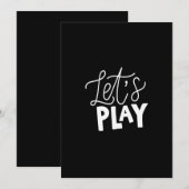 let's play kaart (Voorkant / Achterkant)