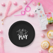 let's play papieren bordje (Feest)