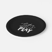 let's play papieren bordje (Gekanteld)