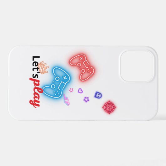 Let's play phone case iPhone hoesje (Achterkant horizontaal)