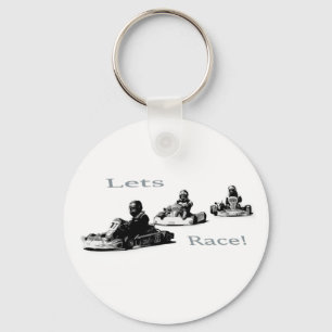 Lets Race - Go Cart Racers Beverage Sleutelhanger