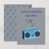 Let's rewind to the 90's briefkaart (Voorkant / Achterkant)