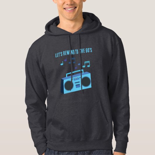 Let's Rewind to the 90's Hoodie (Voorkant)