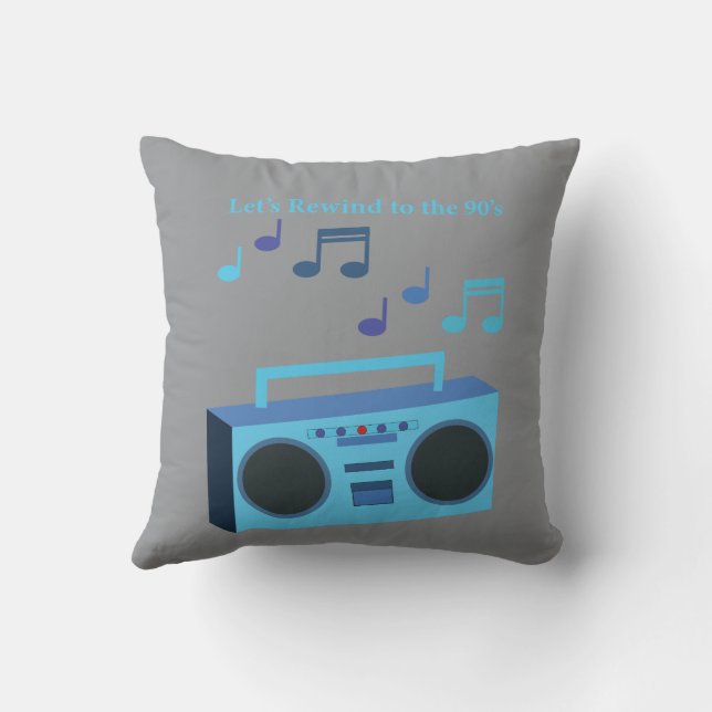 Let's rewind to the 90's kussen (Achterkant)