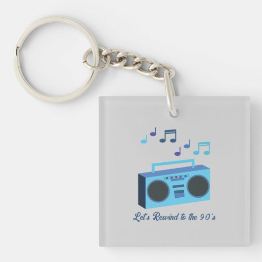 Let's rewind to the 90's sleutelhanger (voorkant)