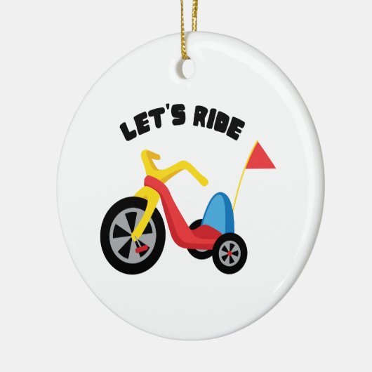 Lets Ride Keramisch Ornament (Links)