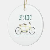 Lets Ride Keramisch Ornament (Links)