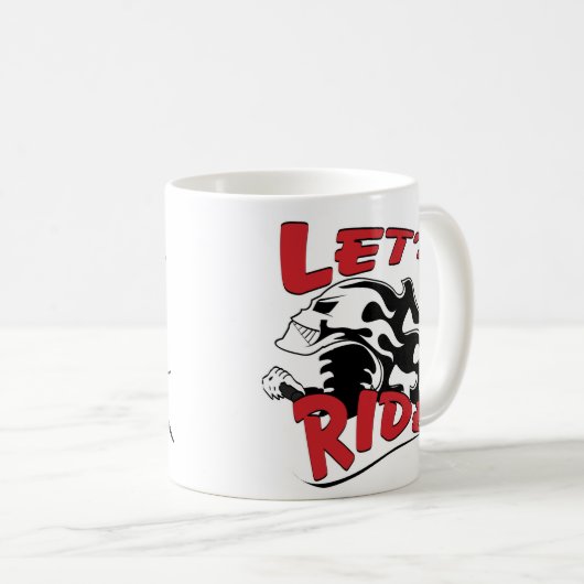 Lets Ride Skull Koffiemok (Voorkant rechts)