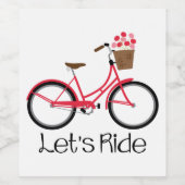 Lets Ride Wijn Etiket (Enkel label)