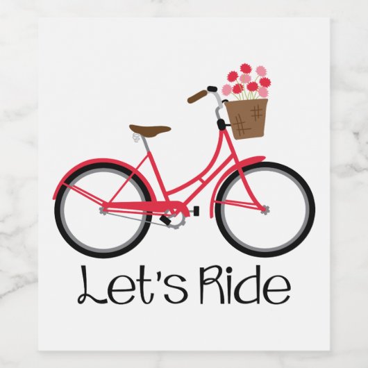 Lets Ride Wijn Etiket (Enkel label)