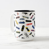 Let's rip it! tweekleurige koffiemok (Voorkant links)
