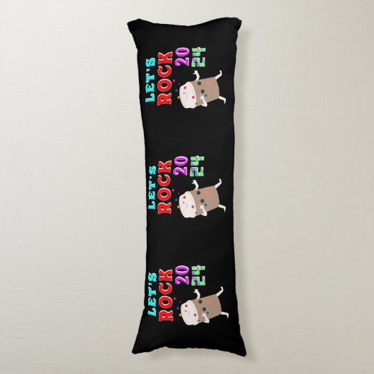 Let's Rock 2024 Lichaamskussen (Voorkant Verticaal)