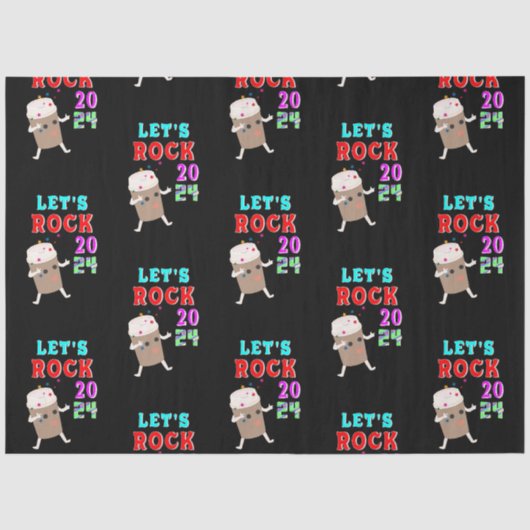 Let's Rock 2024 Tissuepapier (Voorkant)