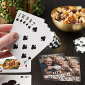 Let's Rock and Roll Grappige Gepersonaliseerde Fot Pokerkaarten (Insitu)