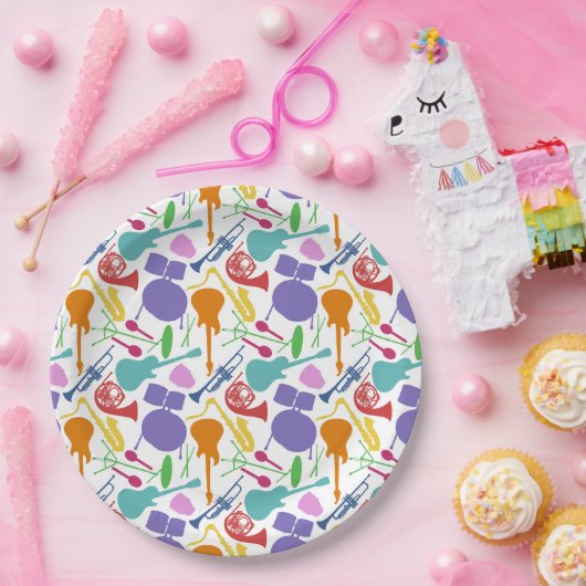 Lets Rock and Roll Papieren Bordje (Feest)