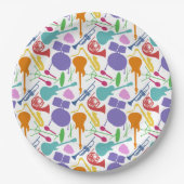 Lets Rock and Roll Papieren Bordje (Voorkant)