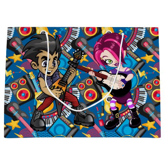 Let's Rock Groot Cadeauzakje (Voorkant)