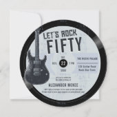 Let's Rock  LP Gitaar Muziek Mannen Verjaardag Kaart (Voorkant)