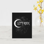 Lets Rock On Rock Star Moon Met Sterren Concert Ba Kaart (Gele Bloem)