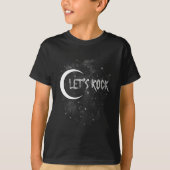 Lets Rock On Rock Star Moon Met Sterren Concert Ba T-shirt (Voorkant)