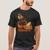 "Let's Rodeo" Kalver Roper T-shirt (Voorkant)