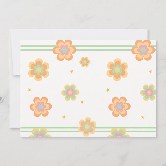 Let's Roll Girl Roller Skating Verjaardagsfoto Kaart (Achterkant)