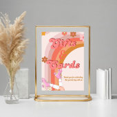 Let's Roll Retro Groovy Roller Schaats geschenken Poster