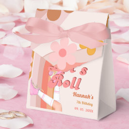 Let's Roll Retro Groovy Roller Schaats Verjaardag  Bedankdoosjes