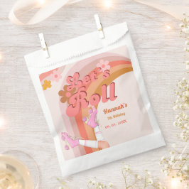 Let's Roll Retro Groovy Roller Schaats Verjaardag  Bedankzakje