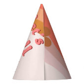 Let's Roll Retro Groovy Roller Schaats Verjaardag  Feesthoedjes (Achterkant)