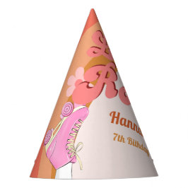 Let's Roll Retro Groovy Roller Schaats Verjaardag  Feesthoedjes