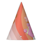 Let's Roll Retro Groovy Roller Schaats Verjaardag  Feesthoedjes (Links)