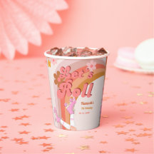 Let's Roll Retro Groovy Roller Schaats Verjaardag 