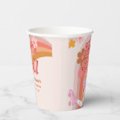 Let's Roll Retro Groovy Roller Schaats Verjaardag  Papieren Bekers (Rechts)