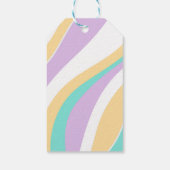 Lets Roll Roller Skate Retro Birthday Thank you Cadeaulabel (Achterkant)