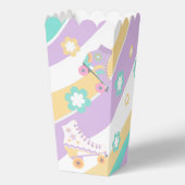 Lets Roll Roller Skate Retro Girl Birthday Pastel Bedankdoosjes (Achterkant)