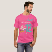 Let'S Roll Turning 12 Roller Skating Roller Skate T-shirt (Voorkant volledig)