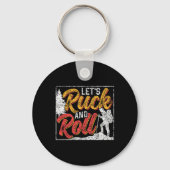 Let's Ruck And Roll Workout Backpack Rucksack Ruck Sleutelhanger (Voorkant)