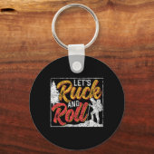 Let's Ruck And Roll Workout Backpack Rucksack Ruck Sleutelhanger (Voorkant)