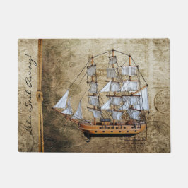 Lets Sail Away - Nautical Deurmat