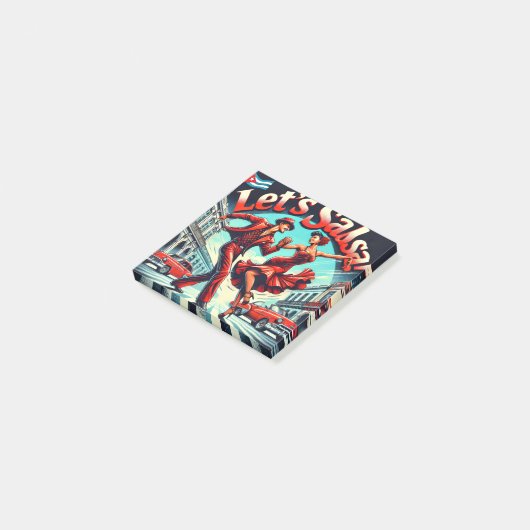 Lets Salsa ,Latin Dancing Post-it® Notes (Schuin)