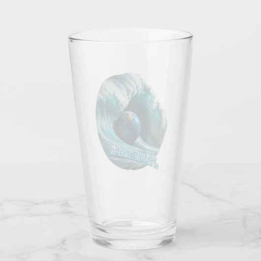 let's save our planet for the future generation glas (Achterkant)