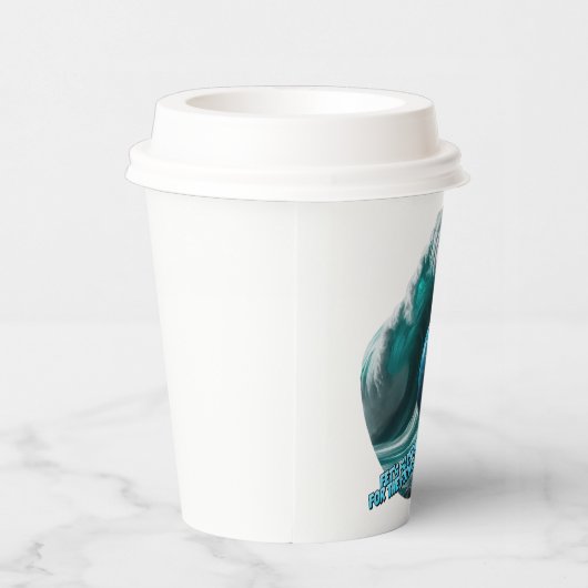 let's save our planet for the future generation papieren bekers (Rechts)